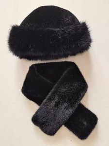 Automne et hiver mode écharpe pour adultes <span class=keywords><strong>fille</strong></span> chaud en peluche croix Rex lapin fourrure chapeau écharpe <span class=keywords><strong>ensemble</strong></span> - Product Image 4