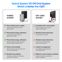 Sistem Surya Hibrida Terintegrasi Solis 100kW 125kW 500kW Dengan Layanan Instalasi Gratis untuk Mikrogrid Komersial
