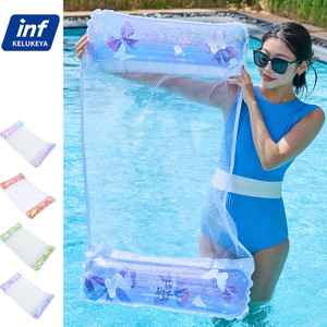 Silla Flotante Inflable Kelukeya con Red de Malla para Adultos, Asiento de Piscina, Flotador de PVC, Colchoneta Acuática - Product Image 1