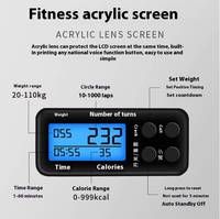 Corde à sauter intelligente double usage pour étudiants, sport et fitness, avec compteur numérique, sans fil, en fil d'acier, ABS et PVC, pour la maison, saut intelligent