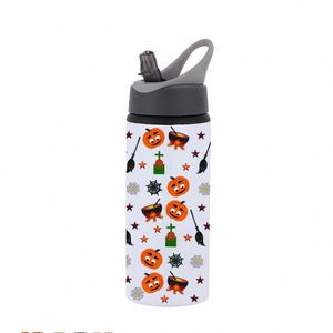 Botella de Agua Deportiva de Boca Ancha Estilo Americano de 750 ml, Tapa de Cuerno de Buey C9, Sublimación en Blanco para Escalada y Senderismo al Aire Libre, Logotipo Personalizado - Product Image 6