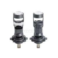 GOODZOOM H7 Super Bright 60W Mini Projecteur Lens Car 3000K LED Phare Ampoule Auto Led Projecteur Phares Ampoules H7 pour Voiture 12V