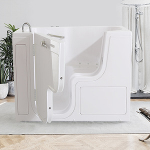Preço de fábrica Hot <span class=keywords><strong>Tub</strong></span> Pool Indoor Modern Autônomo Acrílico Caminhada na Banheira Banheiras Combinadas com Chuveiro - Product Image 2