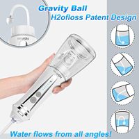 H2ofloss professionnel eau dentaire fil sans fil 5 Modes Portable irrigateur Oral IPX7 étanche dents nettoyage fil d'eau