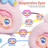 Samtoycn Chat GPT Robot AI Multilingue Controllabile tramite App, Bambola di Peluche in Cotone Morbido Parlante con Occhi Dinamici