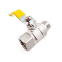 Robinet à bille de gaz en laiton de haute qualité, résistant aux hautes températures, fileté mâle-femelle, forgé, toutes tailles 1/4'' - 4''