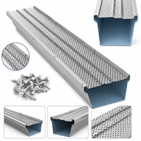 Filtre de toiture anti-colmatage en maille perforée en acier inoxydable à longue durée de vie, écran de drainage durable pour gouttière de bâtiment résidentiel
