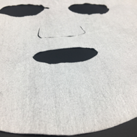 Feuille de masque facial sec en microfibre jetable OEM 35g soins de la peau naturels en fausse peau humaine directement de l'usine