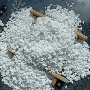 Ciottoli e Sassi Rotondi in Vetro <span class=keywords><strong>Bianco</strong></span> Lucidato, Ghiaia Frantumata <span class=keywords><strong>per</strong></span> Sentieri e Paesaggistica Moderna - Fornitura Inclusa - Product Image 1