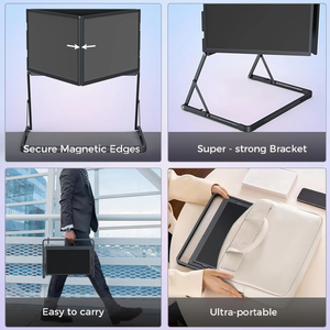 Extensor de Pantalla Triple para Laptop, Conexión con un Solo Cable, 1080P FHD IPS, Monitor Triple Portátil con Altavoz, Monitor de Viaje Ultrafino - Product Image 2