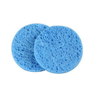 Facial Cleansing <b>Sponge</b> Round Wood Pulp Cotton 70*8mm For Face And Body <b>Exfoliating</b> Tools - Product Image 4