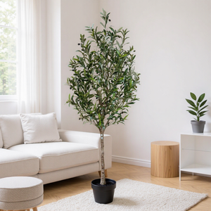 Arbre d'<span class=keywords><strong>olivier</strong></span> artificiel en gros de 160/180 cm, <span class=keywords><strong>grande</strong></span> plante décorative d'intérieur <span class=keywords><strong>pour</strong></span> salon, sur pied avec <span class=keywords><strong>pot</strong></span> - Product Image 4