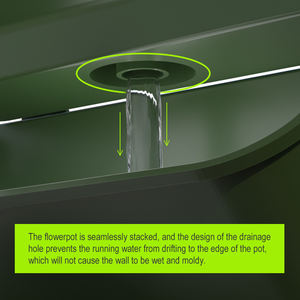 Les plantes d'intérieur peuvent être empilées verticalement et suspendues dans des pots <span class=keywords><strong>de</strong></span> fleurs en plastique sur le <span class=keywords><strong>mur</strong></span> - Product Image 5