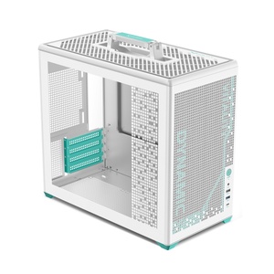 Boîtier d'ordinateur portable pour <span class=keywords><strong>gamer</strong></span> AntarcChill, personnalisé, pour PC de jeu, Micro-ATX/ITX, verre trempé de 0,7 mm, blanc, boîtier de bureau, tours - Product Image 2