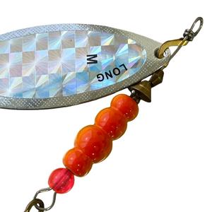 Leurre de pêche en métal Yousya, cuillère en laiton avec hameçon triple Mustad pour truite et basse - Product Image 3