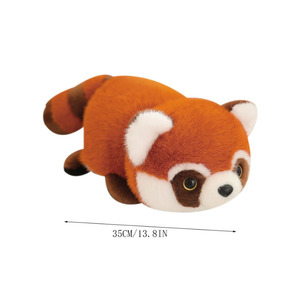 8472 Peluches Realistas <span class=keywords><strong>de</strong></span> <span class=keywords><strong>Panda</strong></span> Rojo con Pelo Largo, Muñecos <span class=keywords><strong>de</strong></span> Animales Suaves y Abrazables, Regalos <span class=keywords><strong>de</strong></span> Cumpleaños para Niños, Peluche <span class=keywords><strong>de</strong></span> <span class=keywords><strong>Panda</strong></span> Rojo - Product Image 2