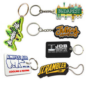 Personalized Promotion Soft Pvc Key Chain Custom logo Alphabet Soft Rubber Silicone 3d/2d Custom Key Chain - Product Image 1