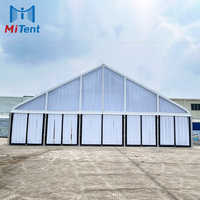 Tente de réception en alliage d'aluminium africain à toit transparent pour services de restauration, tente de réception extérieure transparente