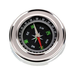 Boussole portable en acier inoxydable avec cadran à aiguille pour la navigation en camping et en randonnée en plein air - Product Image 1