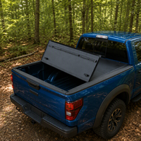 Couverture de benne de camionnette robuste en aluminium rigide à trois plis pour Ford F150