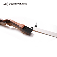 Ensemble d'arc et de flèches Accmos Archery, arc recurve en bois de 54 pouces, 10-18 livres, pour activités de plein air, pratique pour droitiers et gauchers