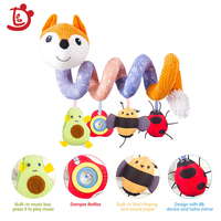 Landau suspendu hochets spirale poussette renard siège jouet doux en peluche bébé éducatif animaux sensoriels berceau Mobile lit jouet