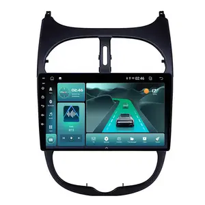 5G + 2.4G Wifi Bluetooth 5.4 Autoradio Voor Peugeot 206 2000 - 2016 Multimedia Videospeler Gps Navigatie Android Auto Carplay Dsp