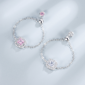 Элитные ювелирные наборы из серебра 925 пробы: колье, браслет, серьги для женщин, с розовым фианитом, для свадьбы и вечеринок, оптом - Product Image 4