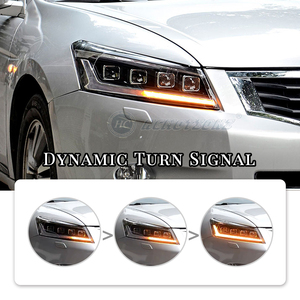 HCMOTIONZ Accessoires d'assemblage de voiture Feux avant 2008-2012 FULL LED DRL Start up Animation Phares pour <span class=keywords><strong>Honda</strong></span> Accord - Product Image 3