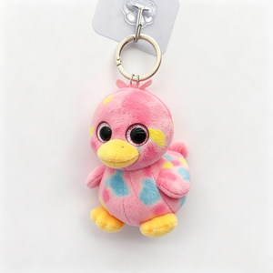 Customized Soft duck plush toy keychain,Plush duck keychain, <b>Cute</b> duck stuffed animal,keyring Mini duck plush bag charm - Product Image 2