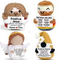 Figura Decorativa Tejida a Mano de Ángel Enano, Adorable y con Energía Positiva, Producto Terminado con Tarjeta de Regalo, Éxito de Ventas Transfronterizo