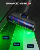 Brosse laser LED verte Aide à vérifier la poussière des poils d'animaux pour dysons v7 v8 v10 v15 accessoires d'aspirateur brosse de nettoyage de tapis et de sol