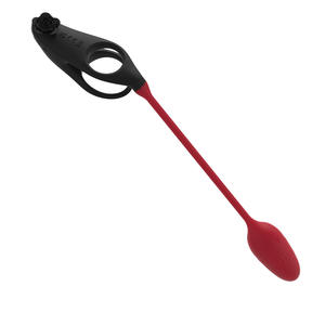 10 Frequency Portable Remote Control Penis Lock Ring Anal Plug Dual-head Design Vibrating Masturbation For Adult - Product Image 4