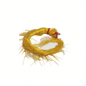 Hilo de Bullion Francés Liso para Bordado Zardozi, Materiales de Bordado Dorado, Duradero para Prendas de Vestir, 3.8cm de Ancho, Teñido - Product Image 1