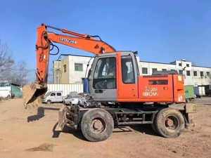 Excavatrice sur pneus Hitachi zx180w zx180 d'occasion, matériel de construction sur roues, 18 tonnes, 20 tonnes, à vendre - Product Image 4
