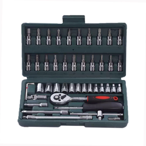 M-119 46pcs 1/4&quot; <strong>Socket</strong> Set Household Ratchet Spanner Wrench <strong>Tools</strong> Manual Motor Repair <strong>Tool</strong> Set Other Hand <strong>Tools</strong> - Product Image 3