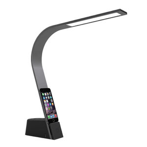 Lampe d'hôtel personnalisée H4 King Room, lampe de table LED avec interrupteur, double prise, charge USB, abat-jour en cristal, lumière du jour 5000K - Product Image 2