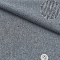 Tissu de chemise en sergé de fibre de bambou de luxe, poids moyen
