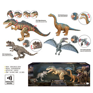 Với âm thanh nhựa 10inch di chuyển Khủng long đồ chơi hành động con số - Product Image 4