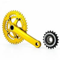 Manivelle de vélo en aluminium 6061 usinée CNC OEM/ODM - Manivelle de vélo de route/VTT haute précision avec usinage par électroérosion à fil