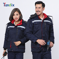 Vêtements de travail en polycoton avec logo personnalisé, hiver chaud, haute visibilité, ingénieur industriel, construction, usine de pétrole et de gaz, veste de travail haute visibilité