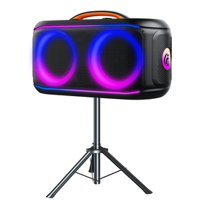 Nouveau haut-parleur portable Bluetooth haute puissance 80W 2025, haut-parleur de basses pour l'extérieur avec lumières de fête karaoké pour jardin, barbecue, fête à la piscine - Product Image 1