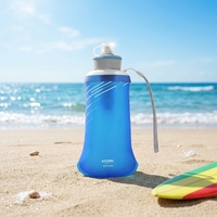 Gourde souple élégante en TPU 650ML 1000ML sans BPA pour la course, la randonnée, l'entraînement, le trail, le trekking et les escapades de fin de semaine