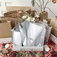 Papier fin personnalisé en gros, 100% pâte vierge, recyclable et biodégradable, pour emballage cadeau avec impression personnalisable
