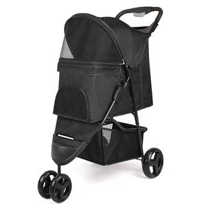 <span class=keywords><strong>Poussette</strong></span> <span class=keywords><strong>de</strong></span> voyage pliable <span class=keywords><strong>de</strong></span> luxe à 3 roues pour chat et chien, chariot <span class=keywords><strong>de</strong></span> transport portable pour animaux <span class=keywords><strong>de</strong></span> compagnie - Product Image 1