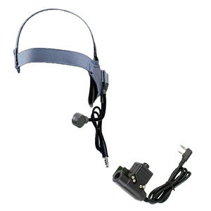 Casque tactique pour airsoft et paintball, protège-oreilles, casque de tir pour la <span class=keywords><strong>chasse</strong></span>, casque avec microphone pour talkie-walkie Baofeng <span class=keywords><strong>Kenwood</strong></span> - Product Image 5
