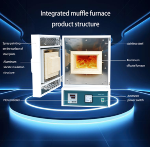 1000 ℃/1200 ℃ yüksek sıcaklık elektrikli isıl işlem laboratuvar mufla fırını, bütünleştirici fırın 2L/7L - Product Image 2