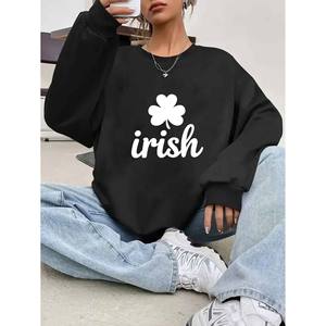 Sudadera con Capucha Extra Grande Personalizada y Transpirable para Mujer, Diseño Irlandés, Permite Personalizar con tus <span class=keywords><strong>Fotos</strong></span> Favoritas - Product Image 2