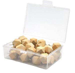 หมุดไม้รูปทรงเรขาคณิต 50 ชิ้น สำหรับตกแต่งกระดานปักผ้า แผนที่ รูปภาพ ปฏิทิน - Product Image 2