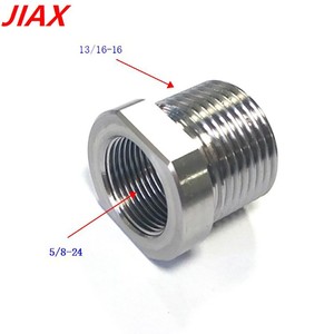 ข้อต่อกรองน้ำมันเชื้อเพลิง Jiax 5/8-24 ภายใน 13/16-16 ภายนอก เกลียวสแตนเลส - Product Image 1